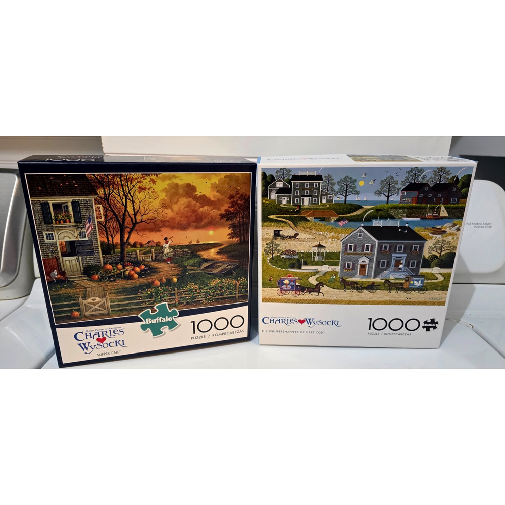 Charles Wysocki The Whippersnappers of Cape Cod & Supper Call 1000pc Puzzle